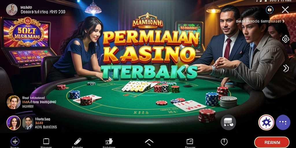 Tampilan permainan kasino yang menarik dalam 55RP.