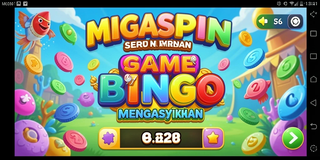Tampilan gameplay menarik dari MIGASPIN yang penuh keseruan Bingo.