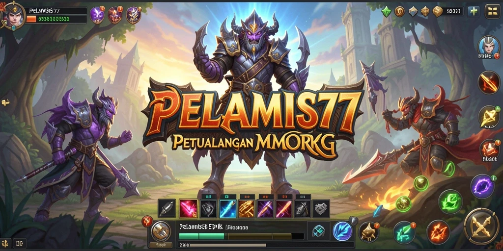 Tampilan gameplay PELAMIS77 yang memukau dan seru di dunia MMORPG.